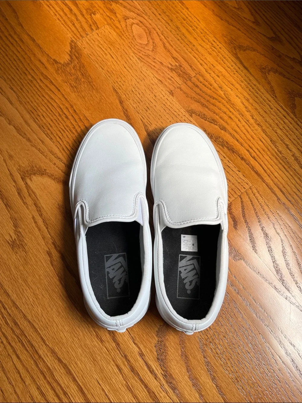 Vans White synthetic leather Slip-On Loafers